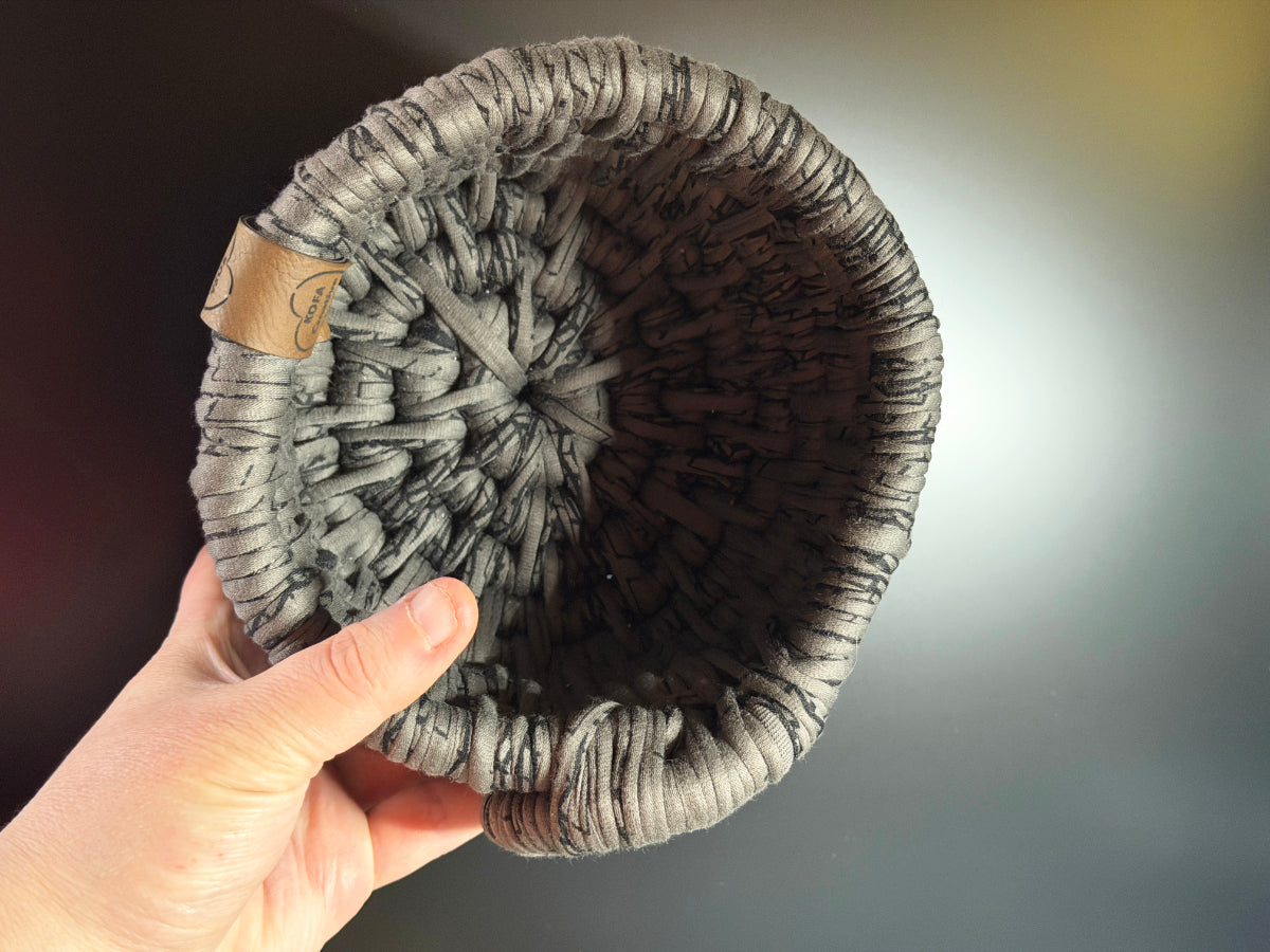 Premium Small Grey Ecoweave Basket