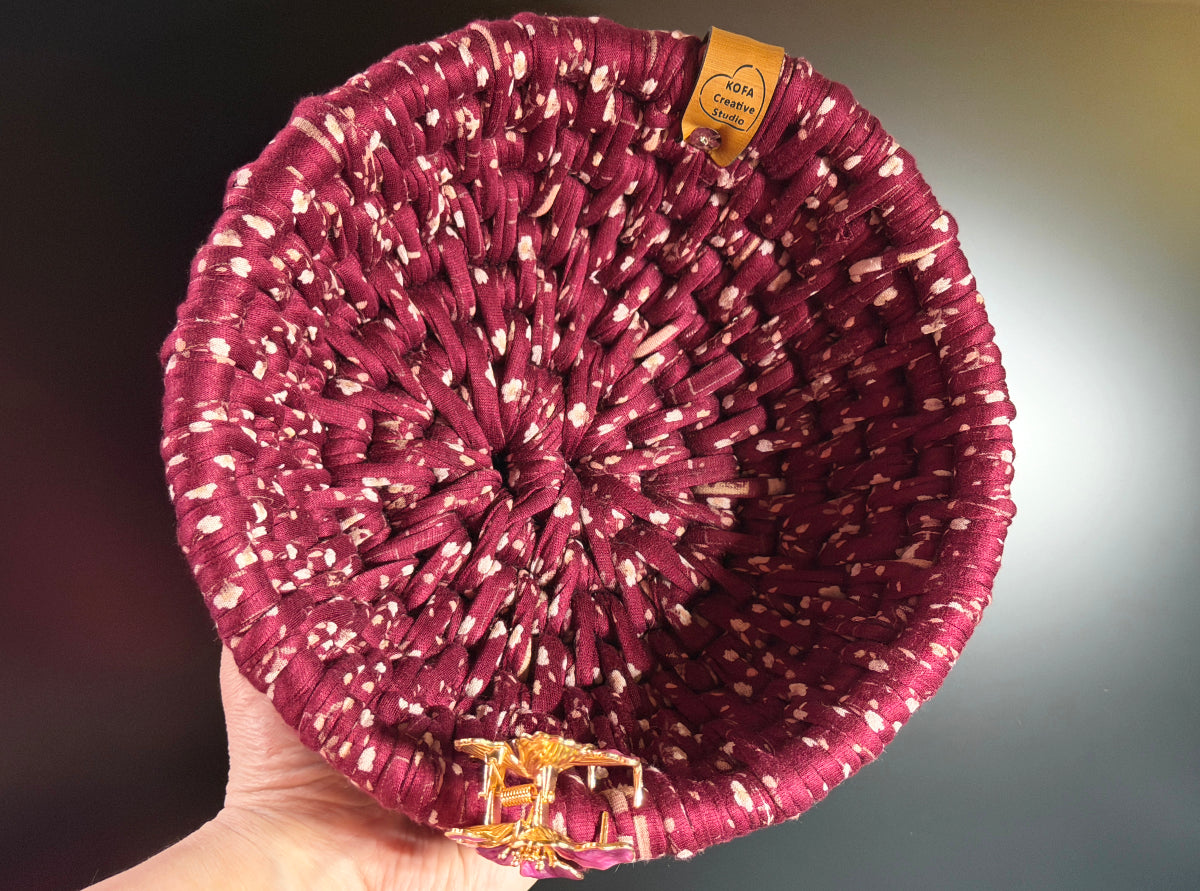 Premium Large Merlot Ecoweave Basket