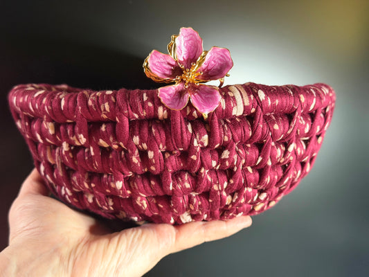 Premium Large Merlot Ecoweave Basket