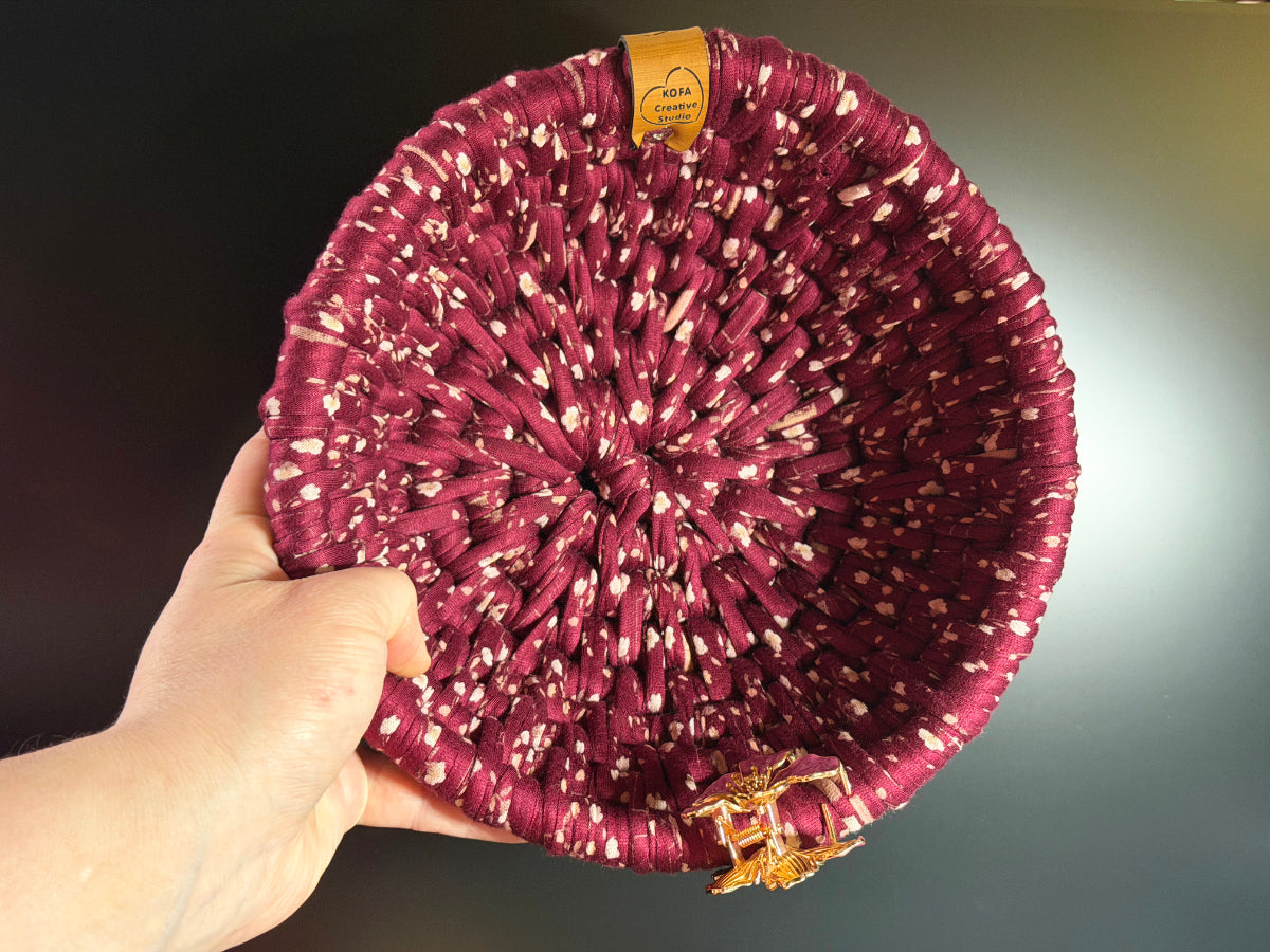 Premium Large Merlot Ecoweave Basket