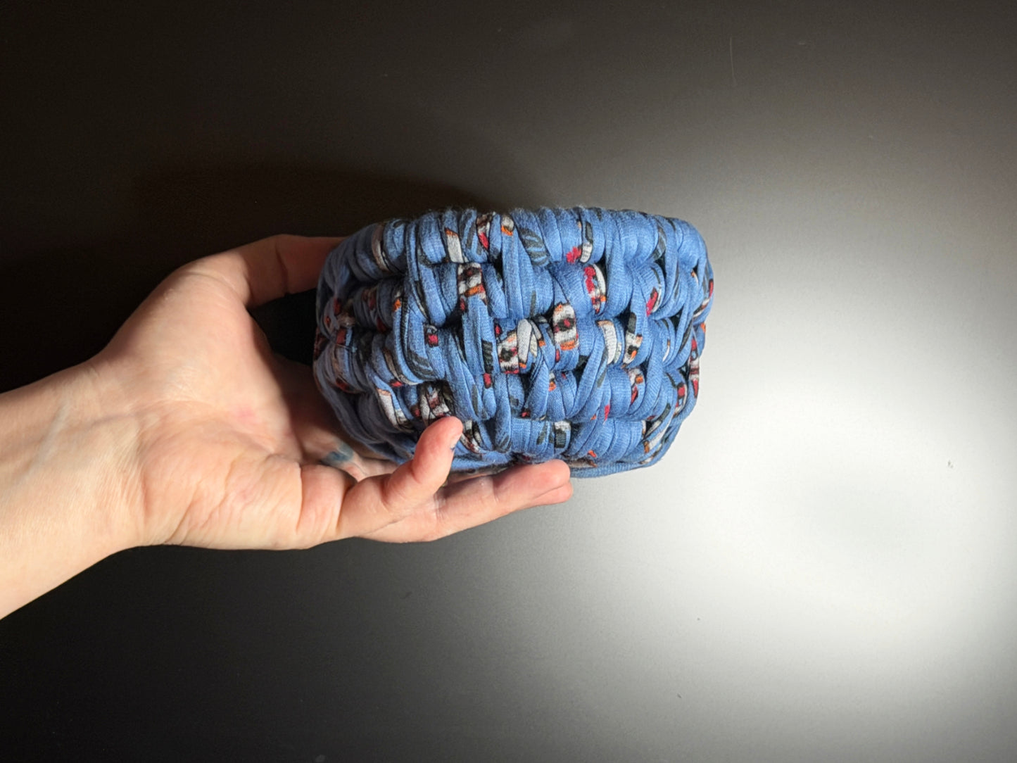 Mini Ecoweave Ocean Ripple Basket