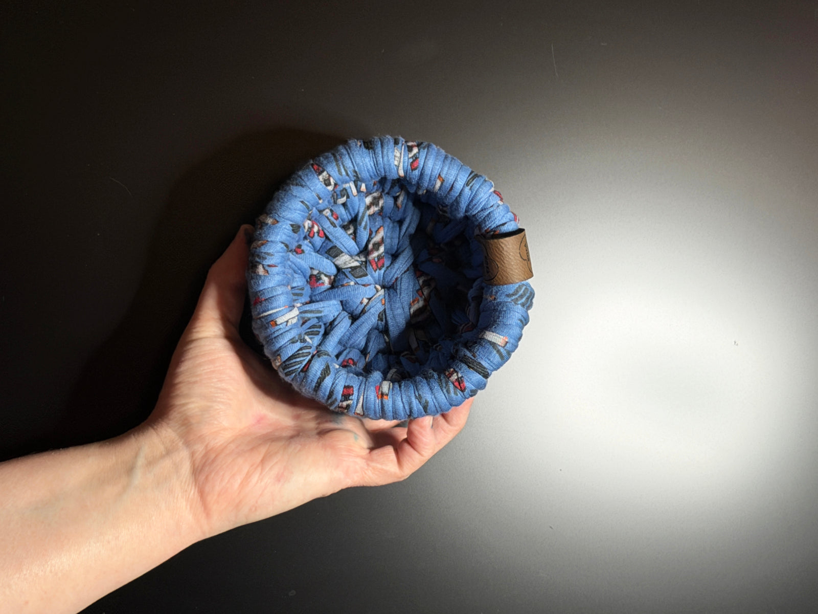 Mini Ecoweave Ocean Ripple Basket