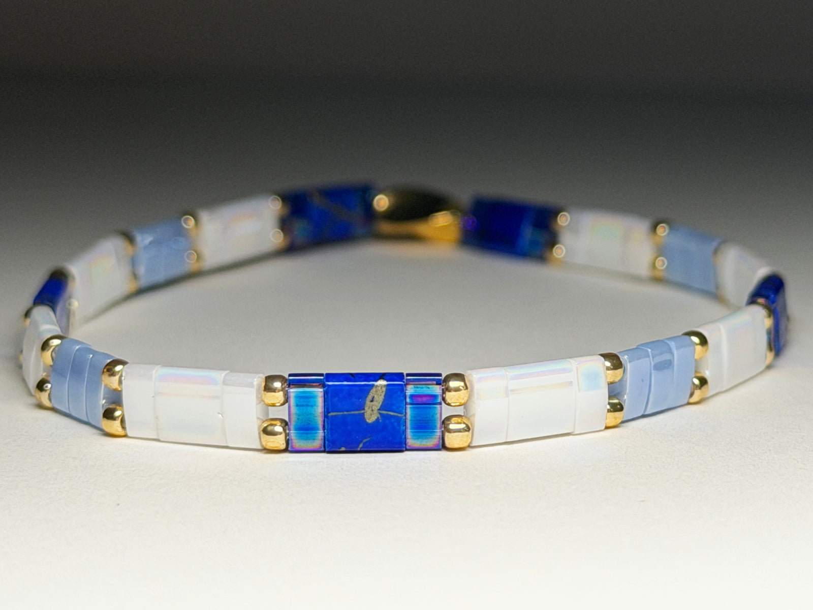 Royal Reef Stretch And Stack Bracelets Beluga Blues