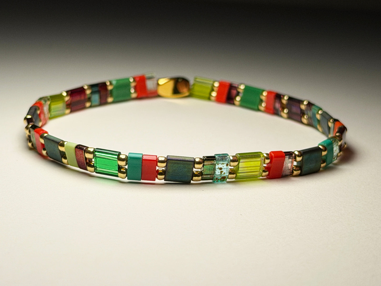 Enchanted Thicket Stretch And Stack Bracelets Christmas Pine