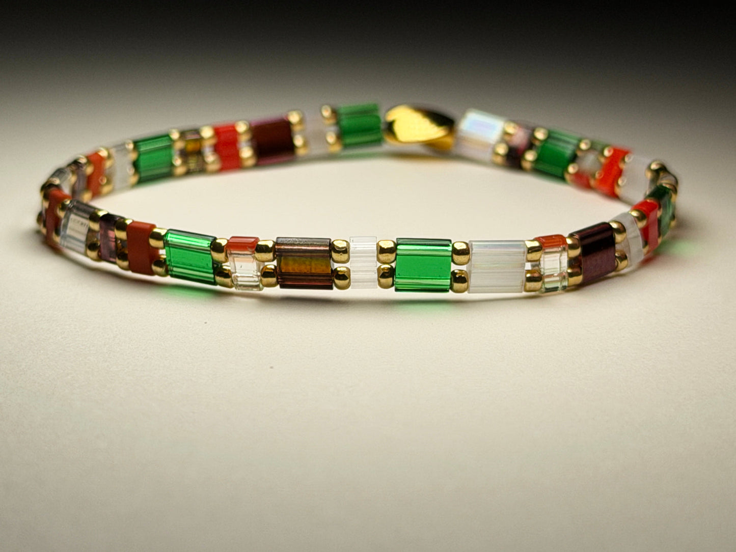 Enchanted Thicket Stretch And Stack Bracelets Spiced Applewood