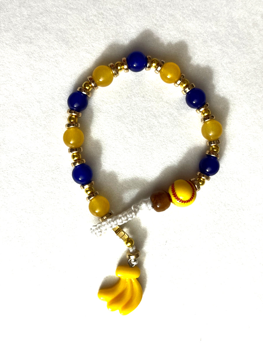 Handcrafted Banana Ball Savannah Banana Prayer Bead Bracelet