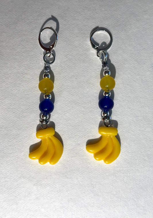 Banana Ball Savannah Banana, Firefighters, Party Animal and Tailgater Leverback Earrings