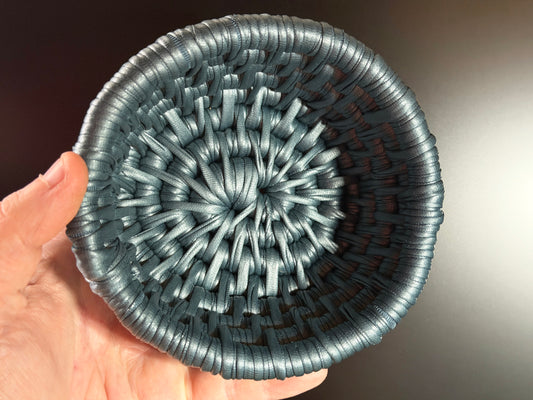 Premium Small Blue Ecoweave Basket